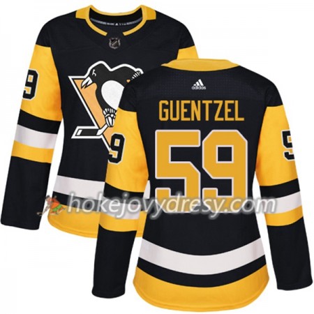 Dámské Hokejový Dres Pittsburgh Penguins Jake Guentzel 59 Adidas 2017-2018 Černá Authentic